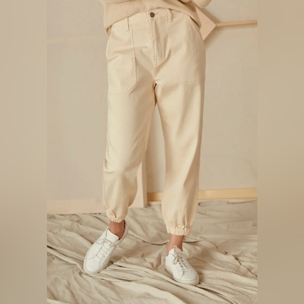 Joie Clive Elastic Hem Pants - Bleached Stone 0